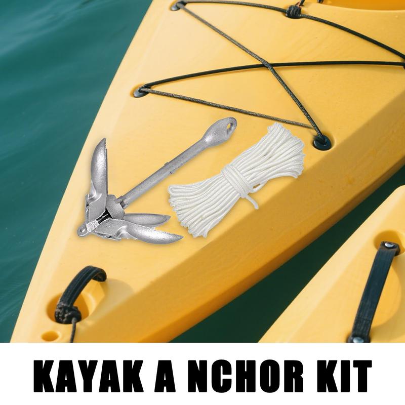 Fishing Boat Anchor - Kanu-Verankerung, kompaktes Kajak-Ankerungssystem, zusammenklappbares, robustes, wiederkehrbares