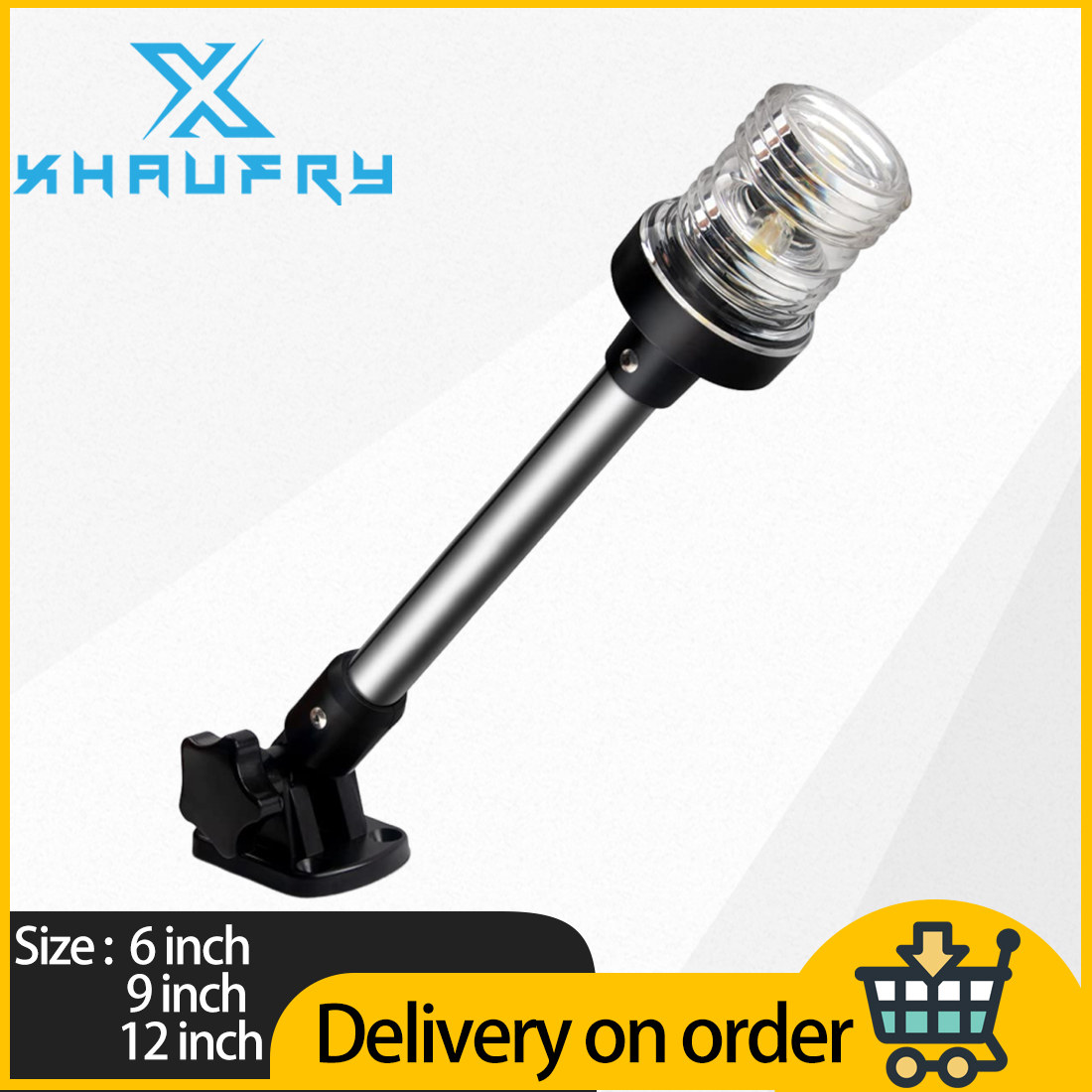Fishing Boat Anchor - 360-Grad Weiße LED Klappbare Heckleuchten Ankerlichter