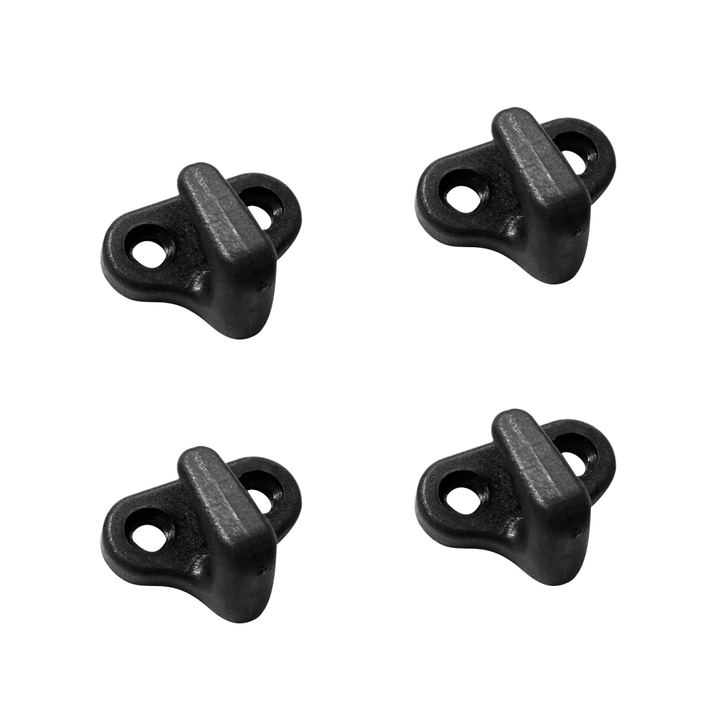 Fishing Boat Steering Wheel - 4 Pack Schwarz Nylon Lasch Haken/J-Haken