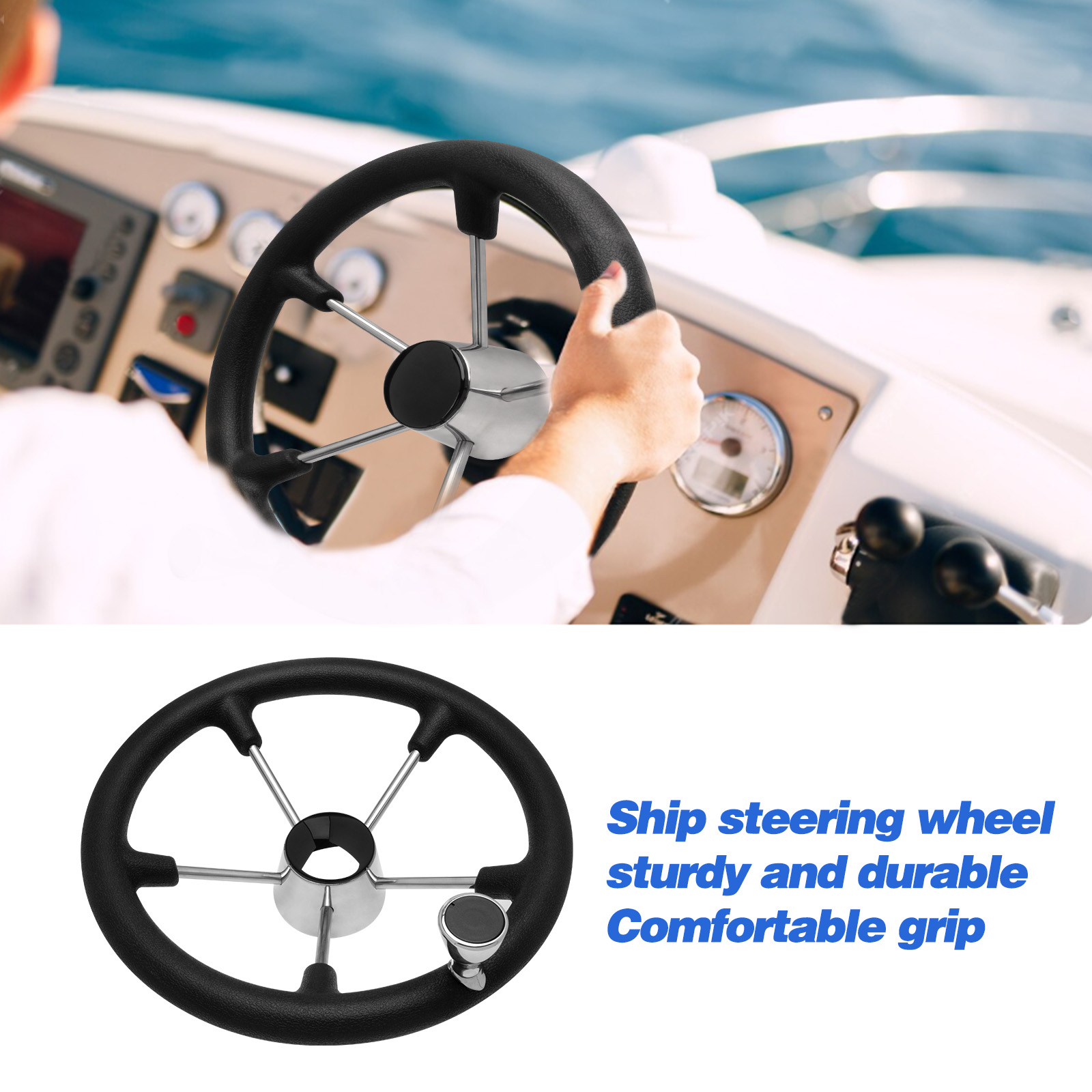 13,5'' 5-Speichen-Lenkrad aus  – Fishing Boat Steering Wheel Bewertung und Preis