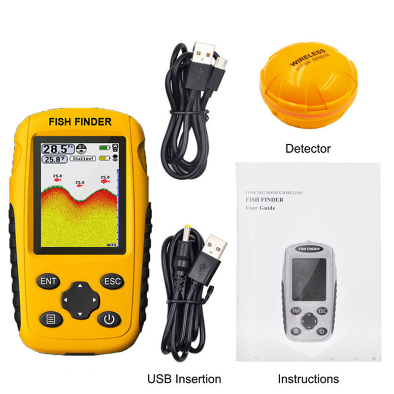 Funk-Fischfinder mit Sonar-Sen – Fishing Boat Depth Finder Bewertung und Preis